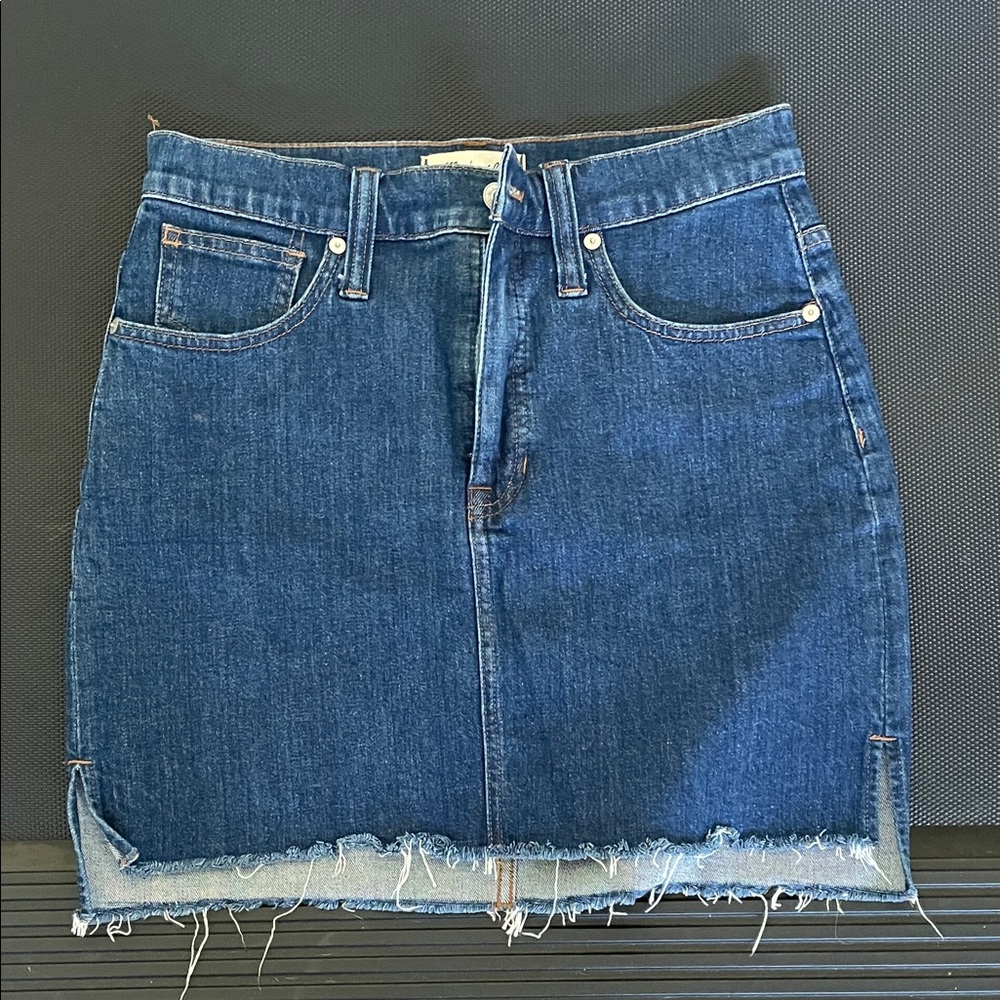 Madewell Blue Denim Mini Skirt